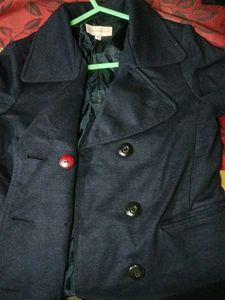 Women blazer navy blue colour