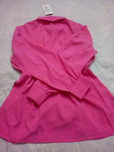 SHEIN BRAND Pink Long Sleeve Top