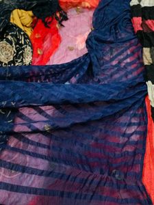 Assorted Dupattas - Vibrant Colors Set Of 12