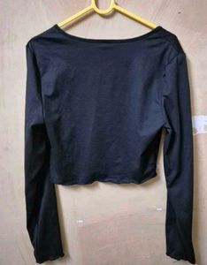 Black Button Cardigan