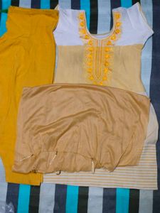 Light Yellow Salwar Suit Set