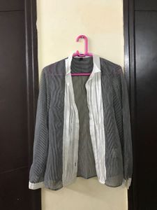Espirit Blue Striped Top Bust 34