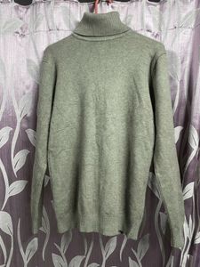Imported Turtle Neck Sweater Woolen Fabric stretch