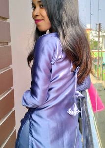 Beautiful Backless Dori Design Kurti &amp; Gharara Set