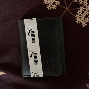 PURE LEATHER BLACK PUMA MEN’S WALLET BRAND NEW