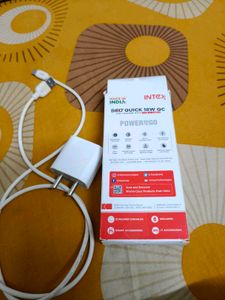 Intex 18W Charger With Adapter And Cable Type C