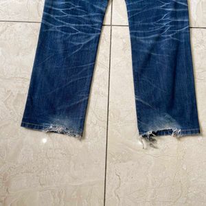 Distressed Wash Jeans