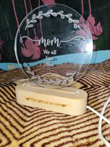 Mom Acrylic LED Night Light