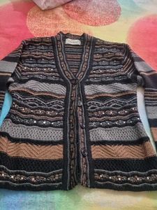 Striped Knit Cardigan
