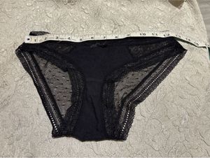 Black Lace Trim Panties