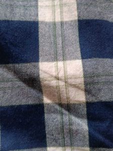 Blue Plaid Flannel Shirt