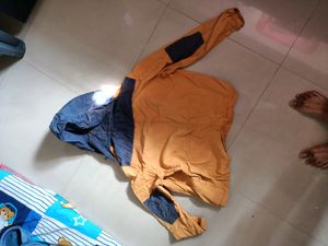 MUSTARD colour Denim Jacket With Hood