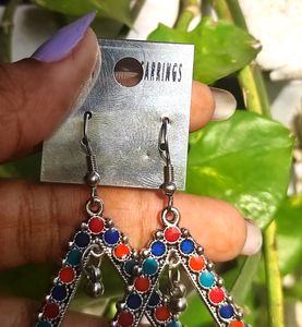 Sparrow Women Afgani Oxidize multicolour Earring