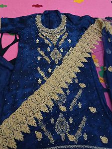Heavy Embroidery Suit For Wedding Wear