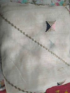 Cream Colour Saree