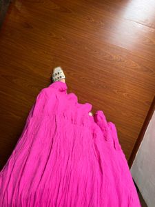 Fuschia Pink Tiered Maxi