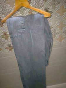 Grey Cargo Denim Jeans
