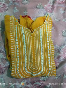 Elegant Mustard Kurta
