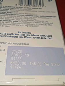 Veet Professional Wax Strips