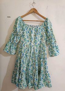 Unused White Floral Dress