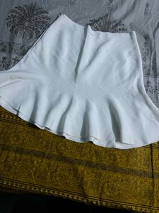 white short skirt
