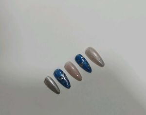 y2k bow Sparkling Stiletto Nail Set