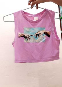 Sexy Crop Top In Lavender 🪻🩷 ✨