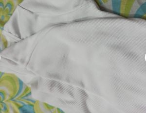 White V Neck Crop Top