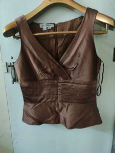 Pure Silk brown Top