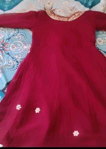 Maroon Festive Kurti