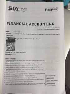 Financial Accounting BBA