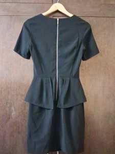 H&amp;M Black Peplum Dress