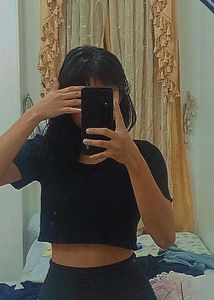 Black Crop Top