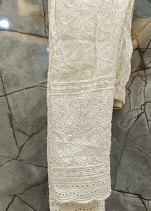 Chickan Karai Embroiderd Cream Co Ord Set
