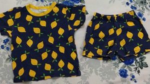 Lemon Print Kids Outfit