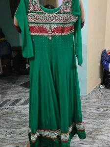 Green Embroidered Kurta Set
