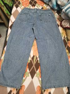 Wide Leg Denim Jeans