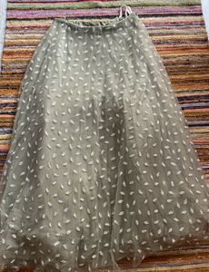 Anarkali Style Choli With Designer Sleeves And Choli And Dupataa