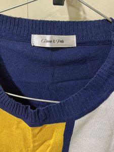 Chic Color Block Knit Top