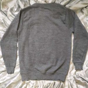 Gray Weekend Graphic Sweater