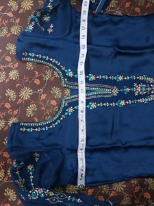 Embroidered Kurta With Plazo