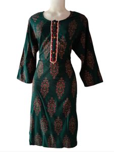 Elegant Green Printed Kurta