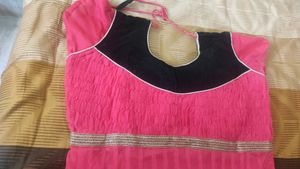 35%off Coral Colour Anarkali Dress
