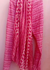 Pink Printed Kurta