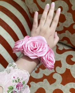 Viral Handmade Ribbon Rose Gajre 🌷👀