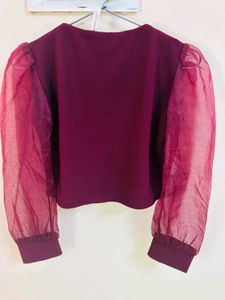 Chic Maroon Blouse