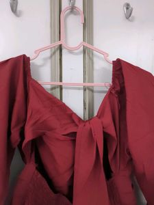 Maroon Mini Dress