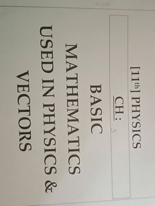 Physics Notes - Class11th Science