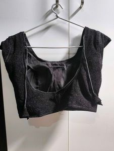 Sparkly Open Back Blouse