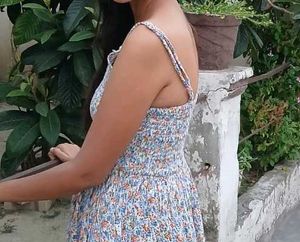 Casual Flower Print Dress